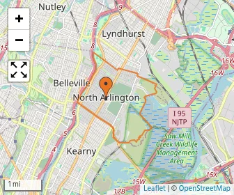 Area schools map